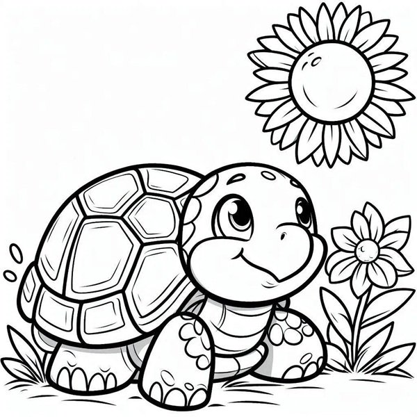 tô màu con rùa 19