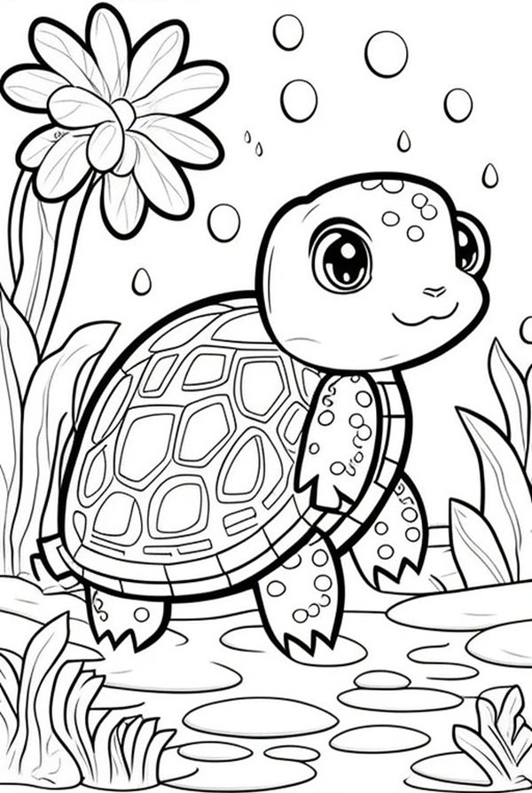 tô màu con rùa 35