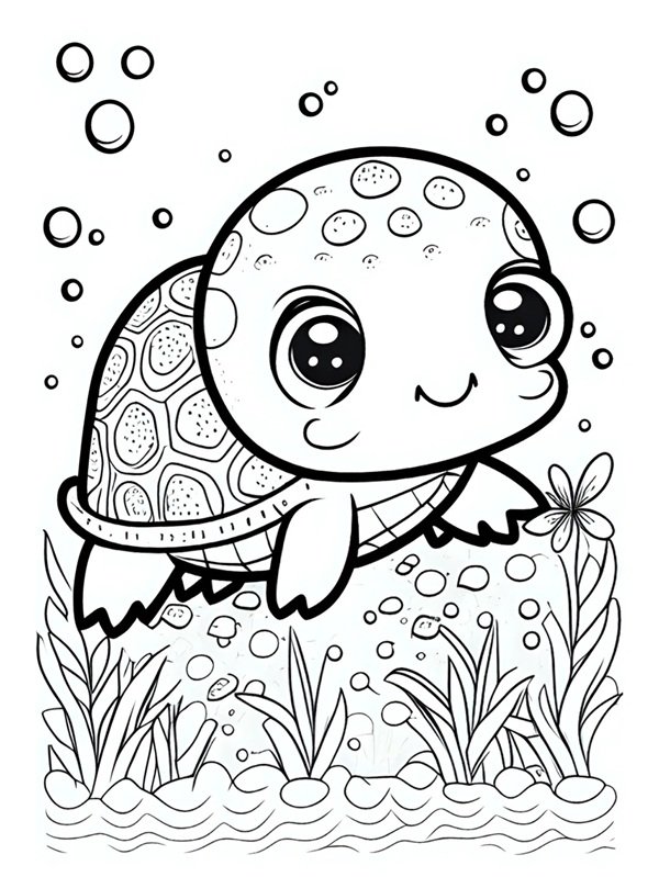 tô màu con rùa 38