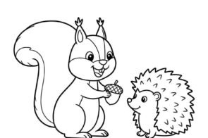 99+ tô màu con sóc dễ thương cho bé tha hồ sáng tạo