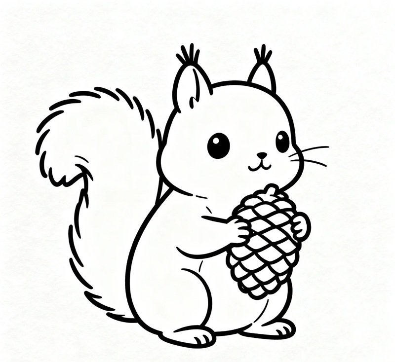 tô màu con sóc 40