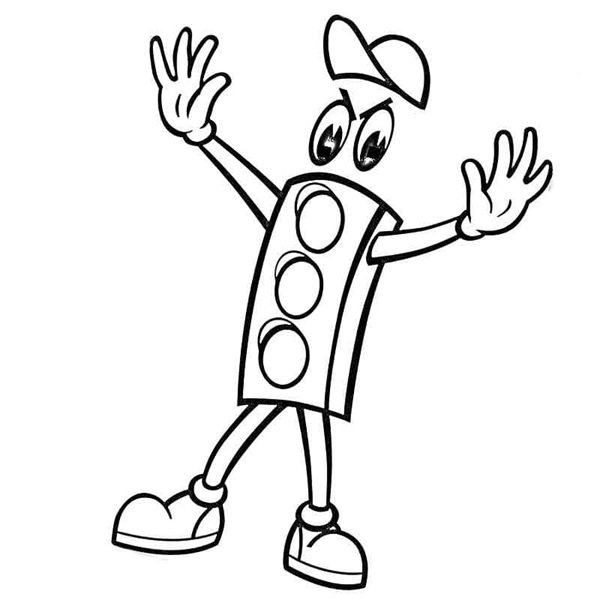 tô màu đèn giao thông 25