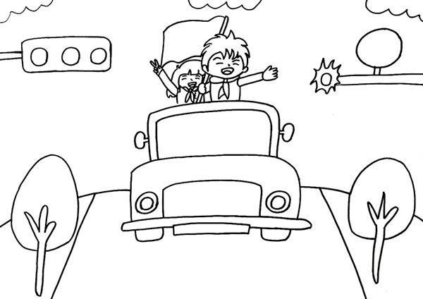 tô màu đèn giao thông 32