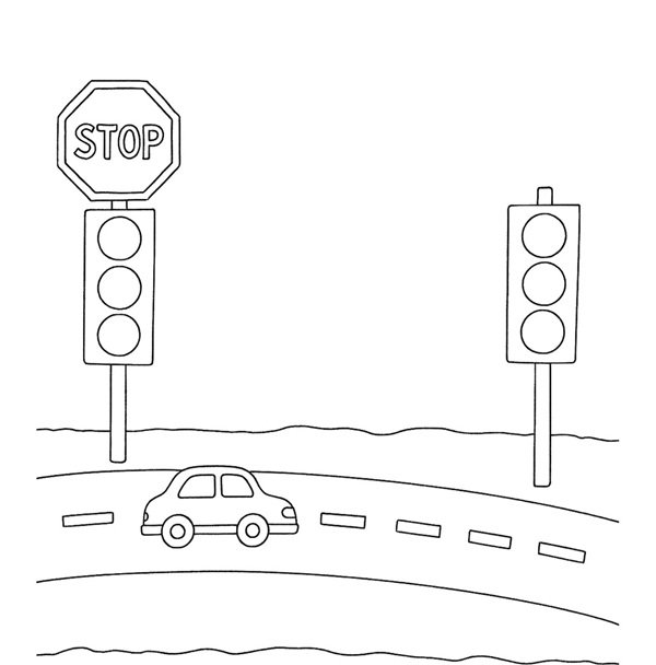 tô màu đèn giao thông 37