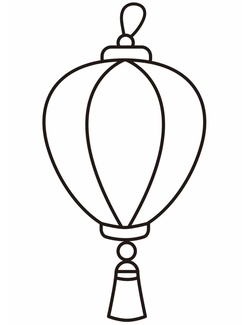 tô màu đèn lồng 22