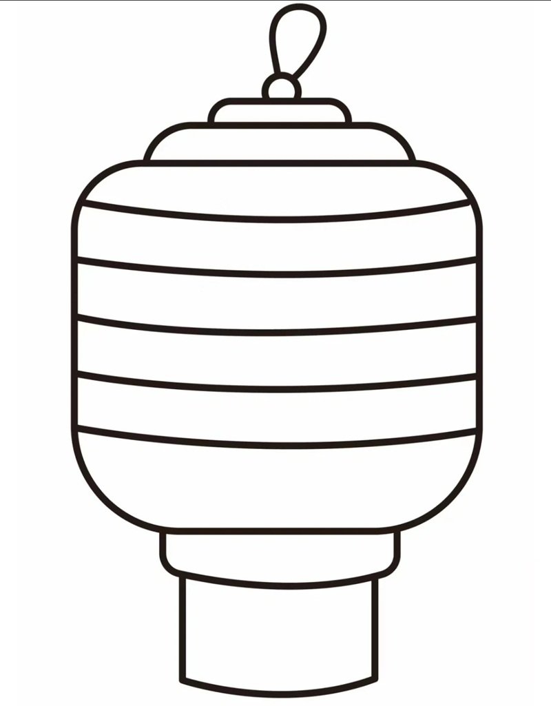 tô màu đèn lồng 23