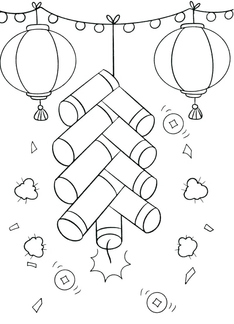 tô màu đèn lồng 29