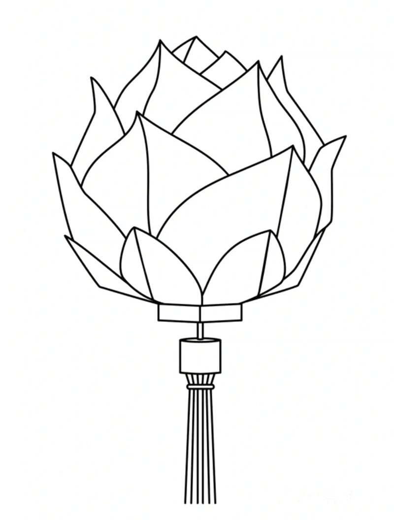 tô màu đèn lồng 33