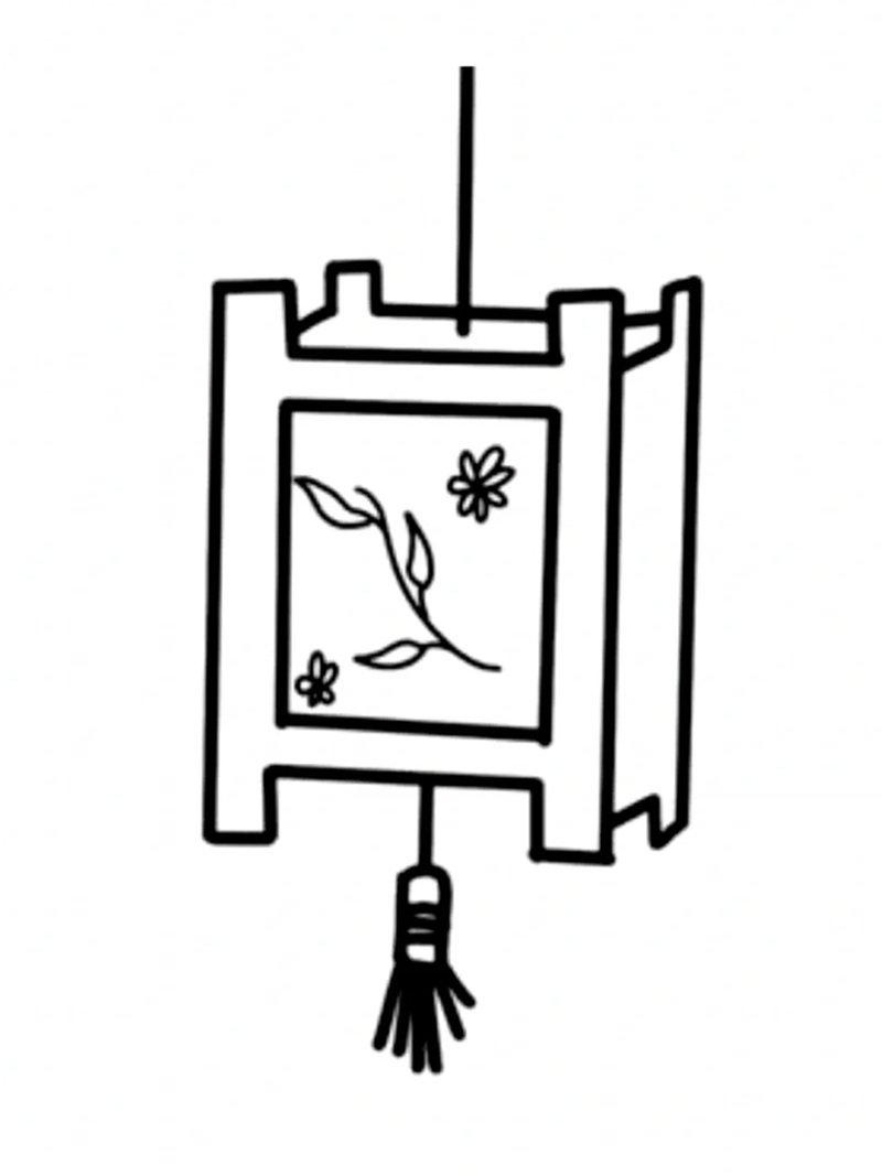 tô màu đèn lồng 34