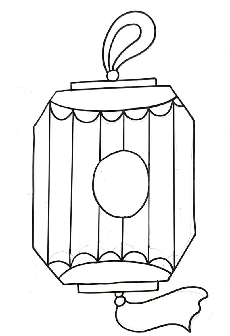 tô màu đèn lồng 37