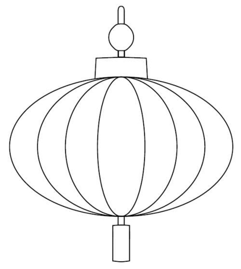 tô màu đèn lồng 9