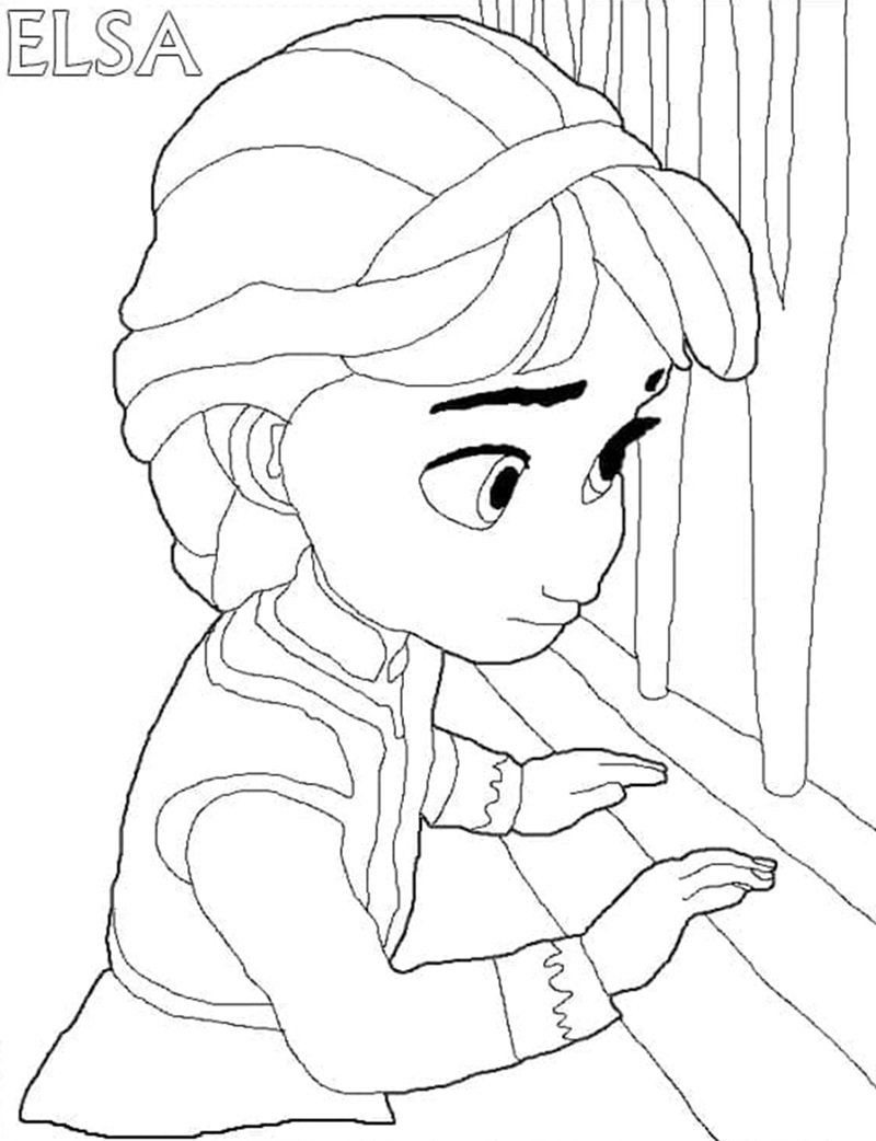 tô màu elsa 12