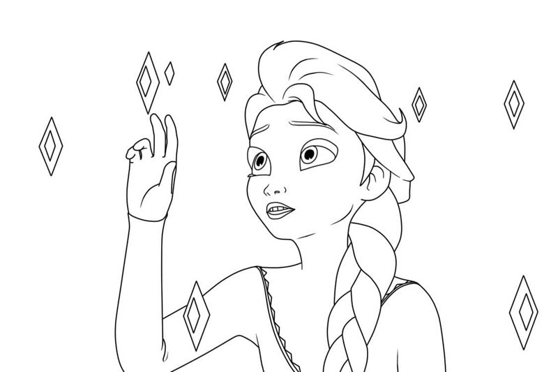 tô màu elsa 19