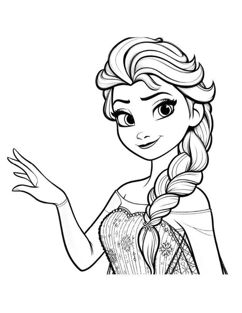 tô màu elsa 27
