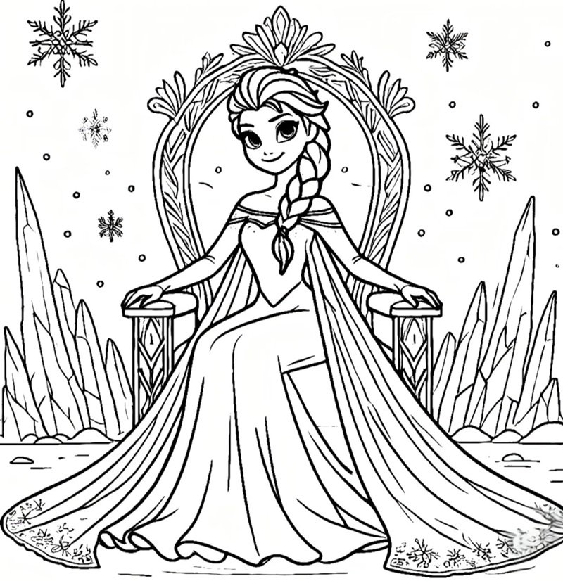 tô màu elsa 28