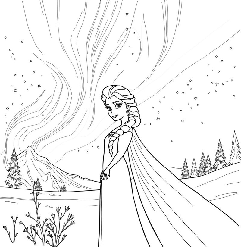 tô màu elsa 32