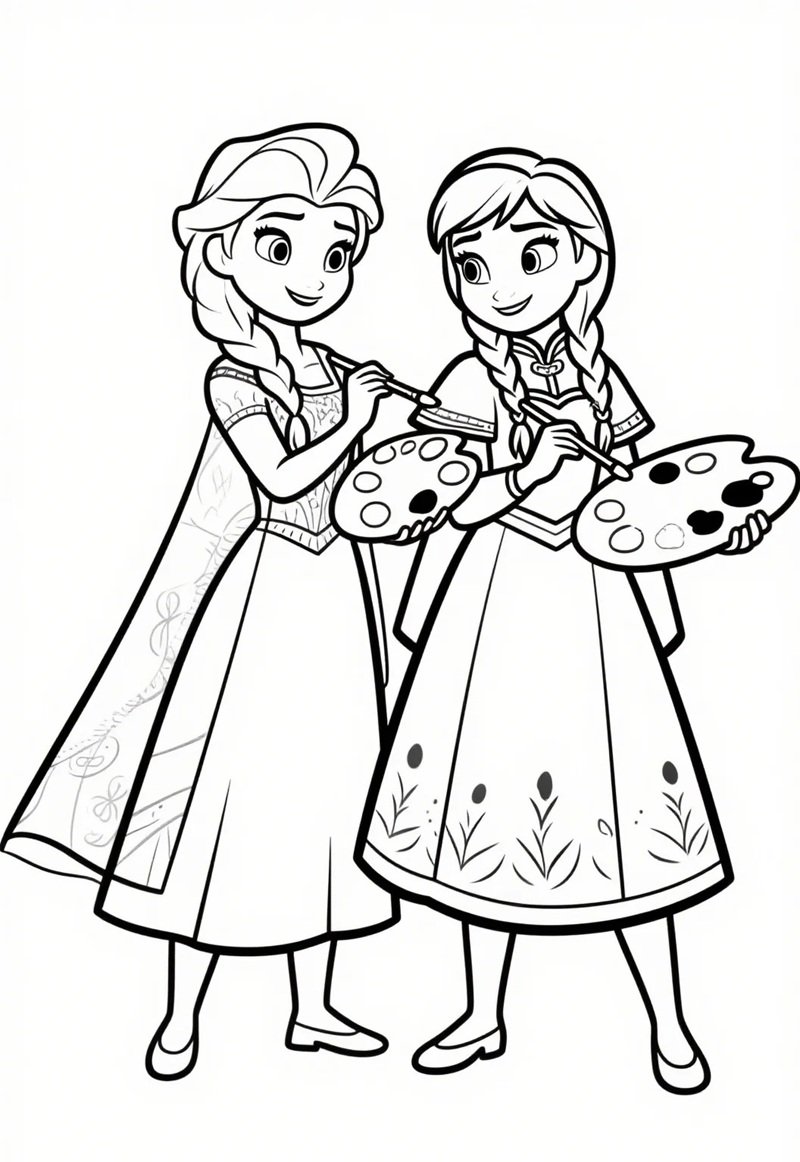 tô màu elsa 34