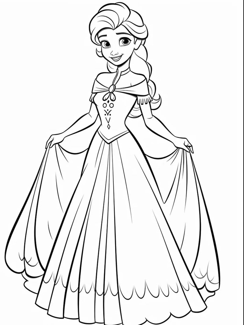tô màu elsa 36