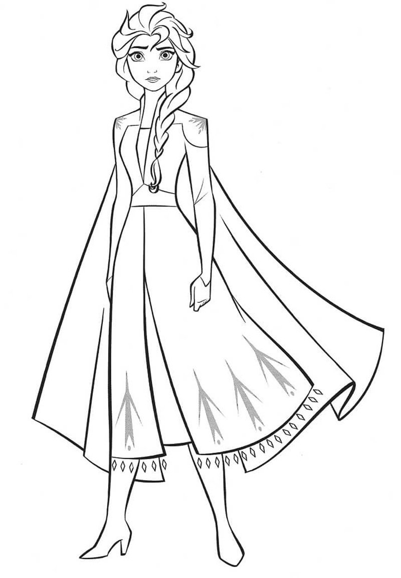 tô màu elsa 7