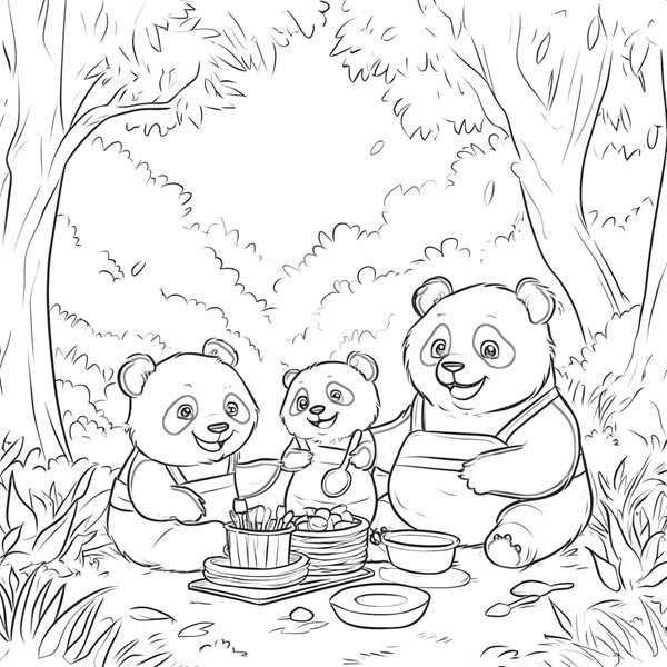 tô màu gấu trúc 23