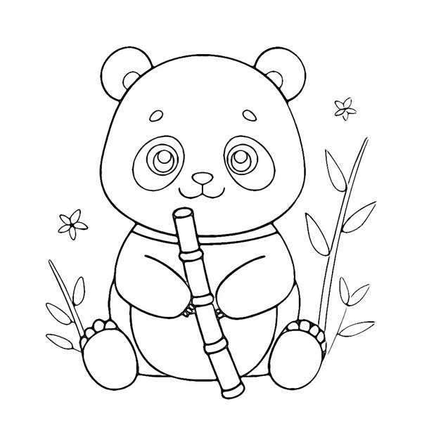 tô màu gấu trúc 26