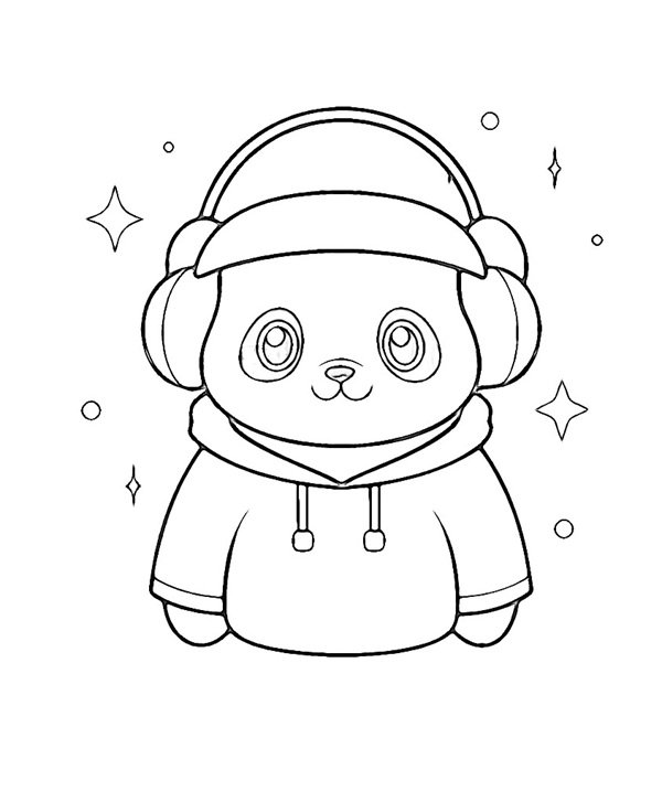 tô màu gấu trúc 27