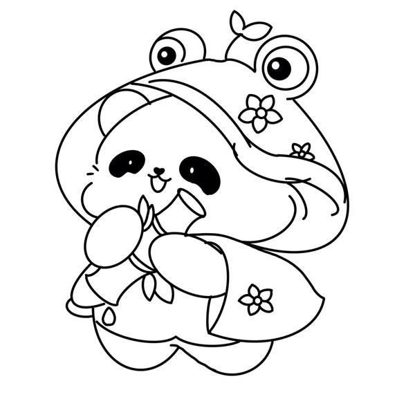 tô màu gấu trúc 30