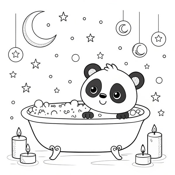 tô màu gấu trúc 32