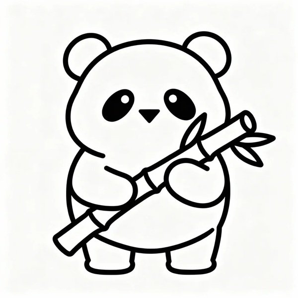 tô màu gấu trúc 34