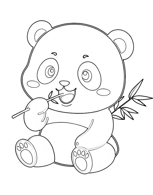 tô màu gấu trúc 36