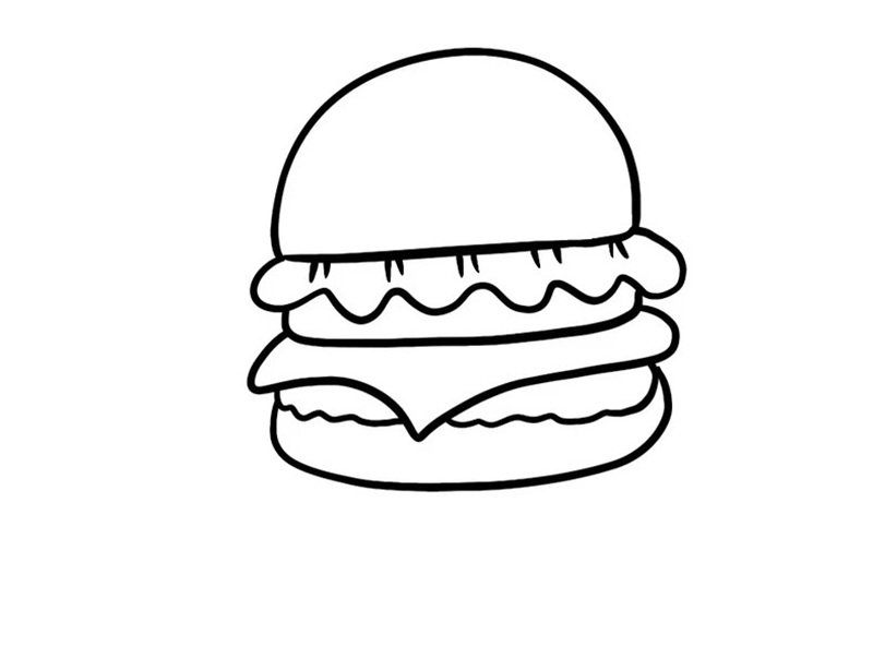 tô màu hamburger 32