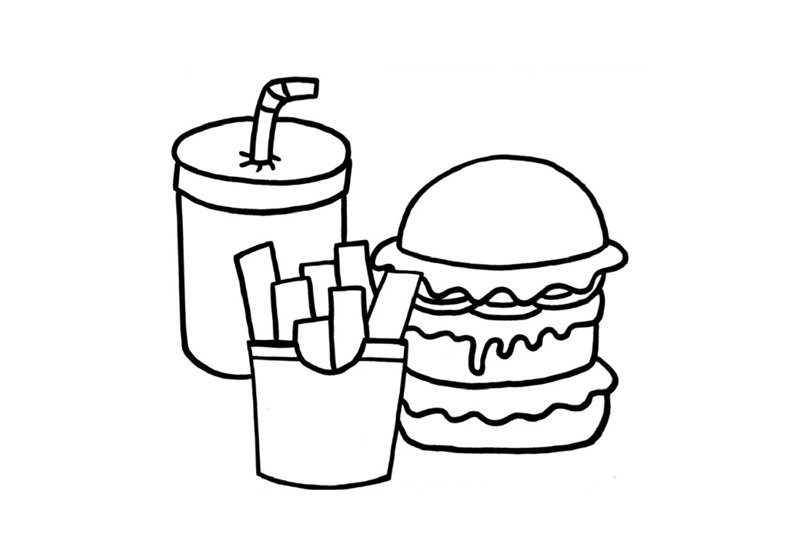 tô màu hamburger 41