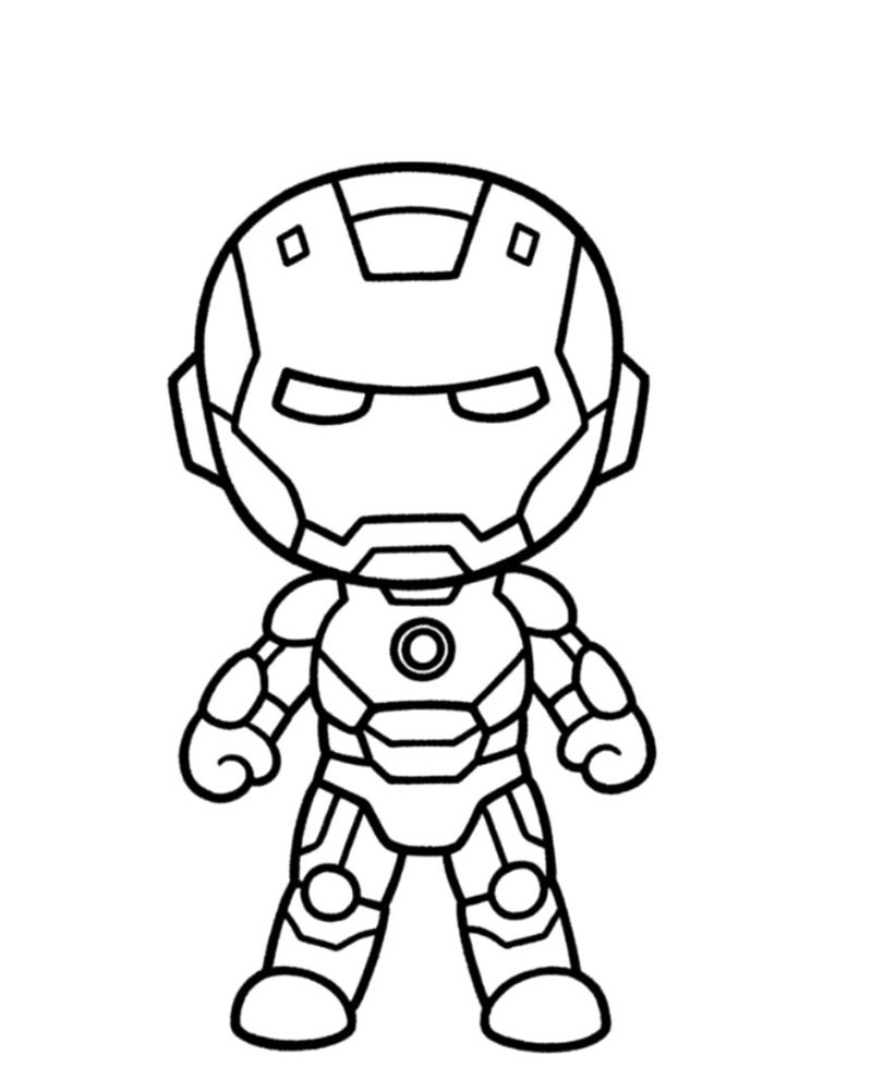 tô màu iron man 27