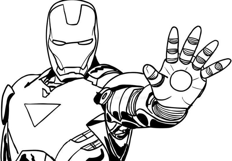 tô màu iron man 28