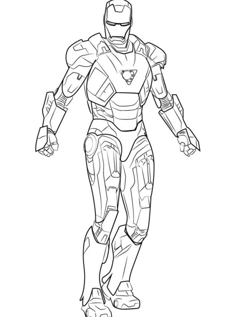 tô màu iron man 29