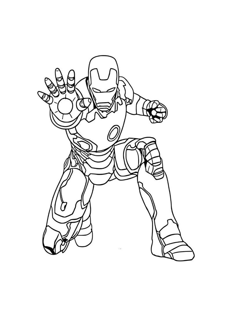 tô màu iron man 33