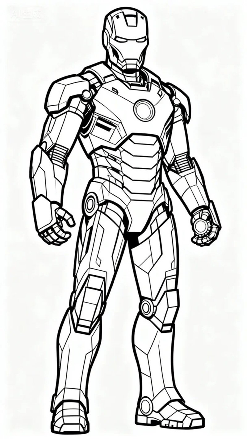 tô màu iron man 36