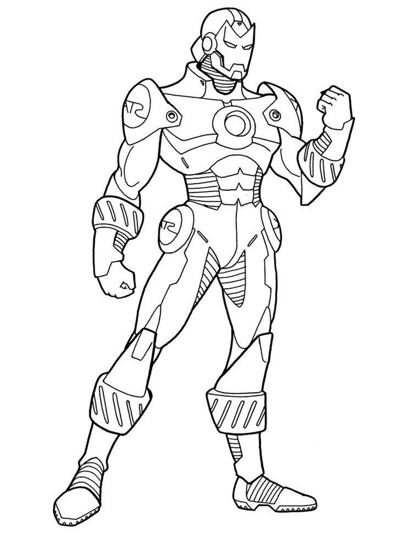 tô màu iron man 7