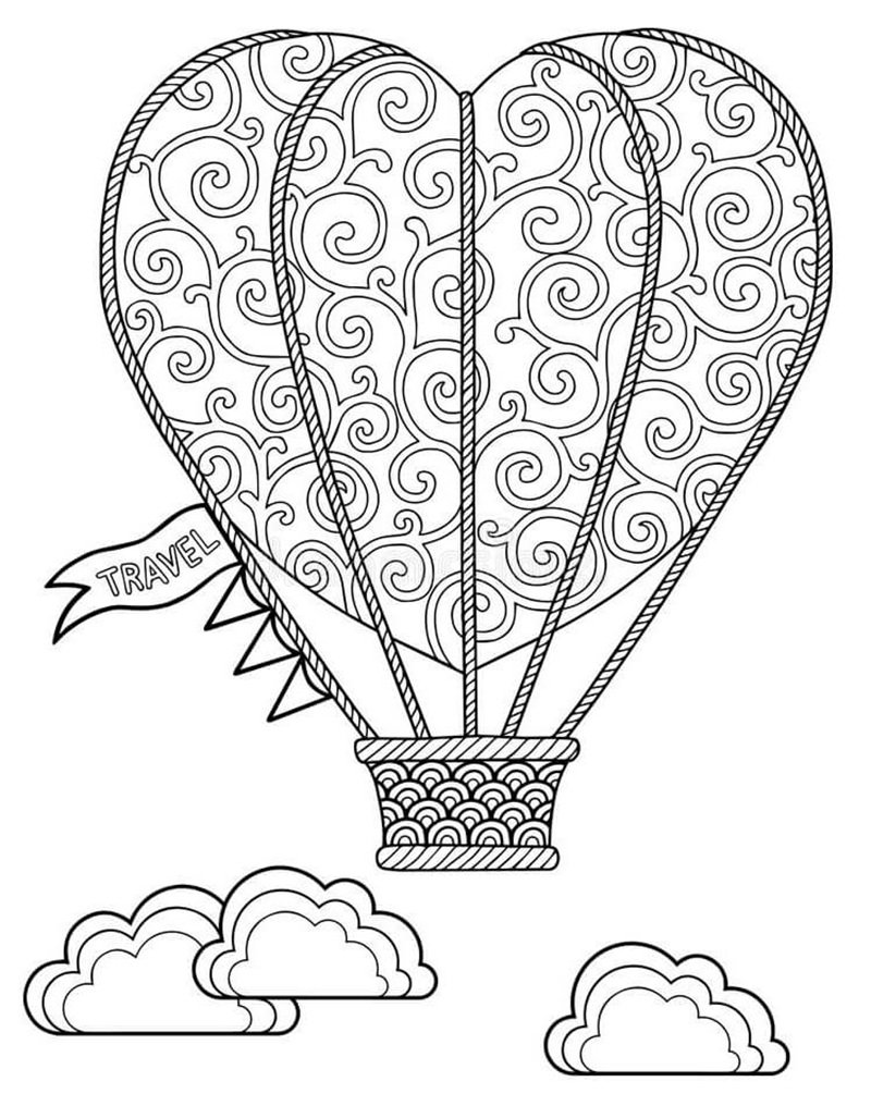 tô màu khinh khí cầu 13