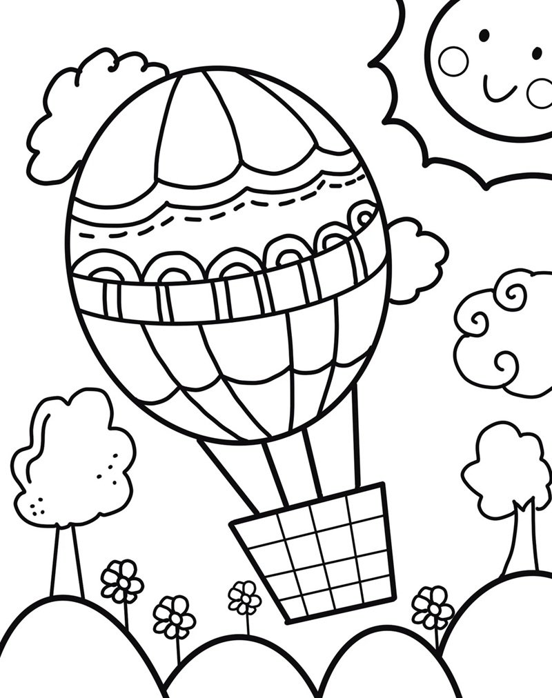 tô màu khinh khí cầu 21