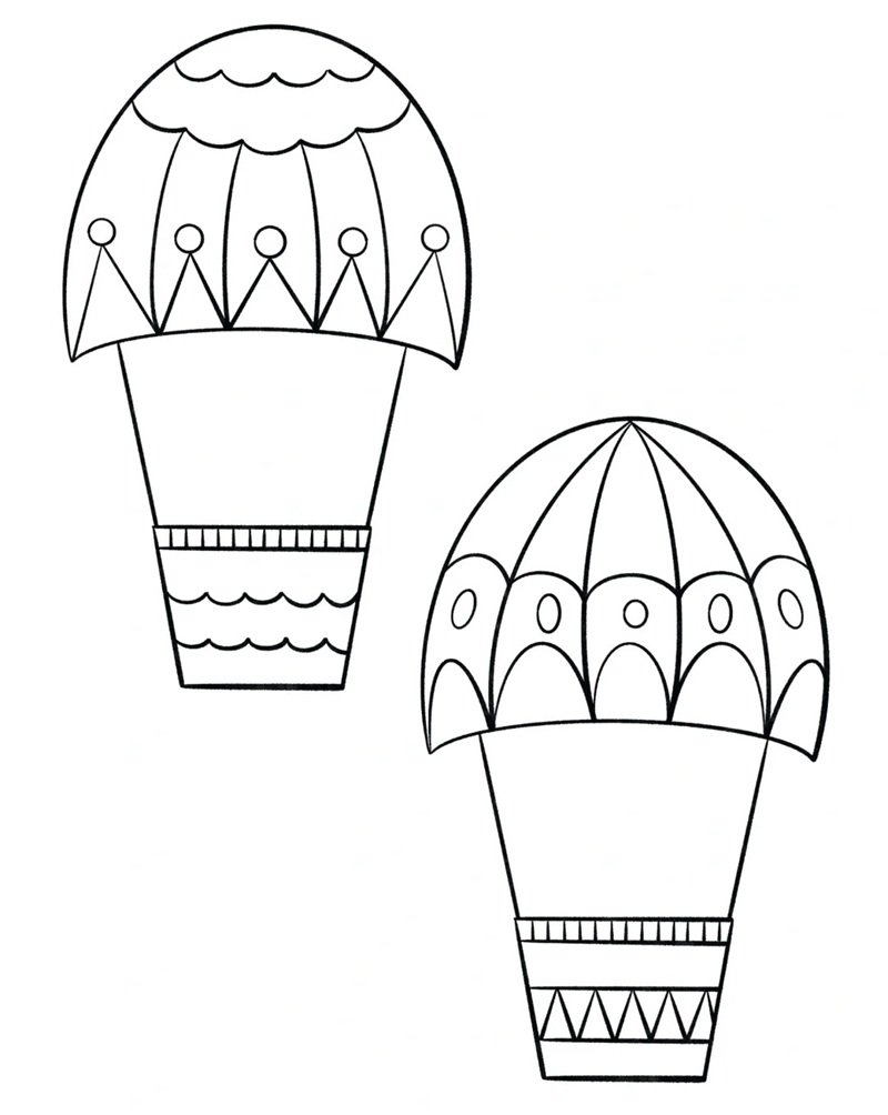 tô màu khinh khí cầu 24