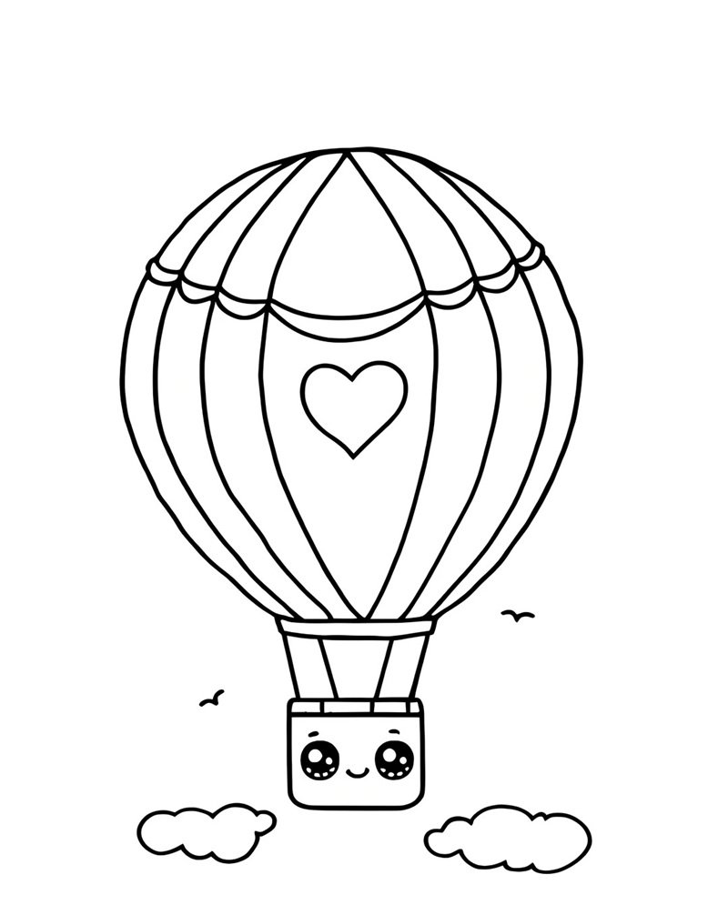 tô màu khinh khí cầu 27