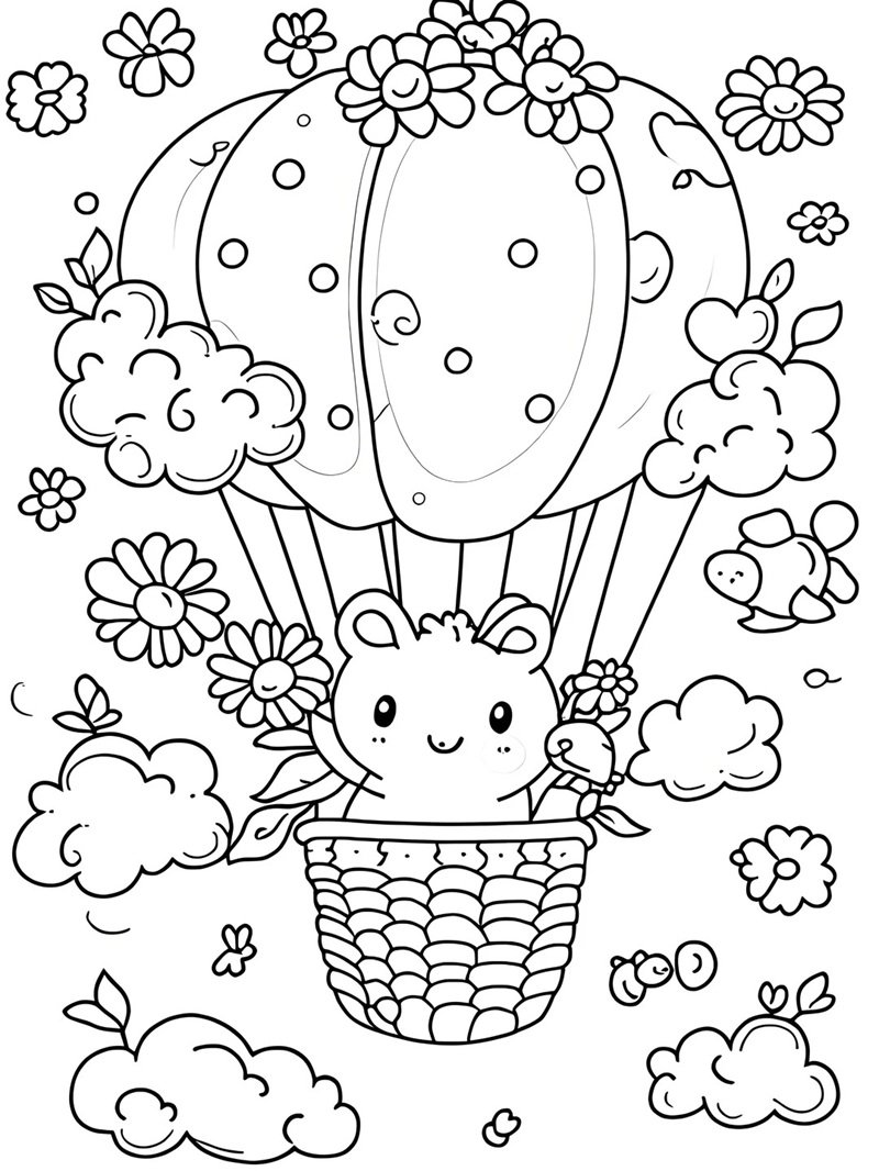 tô màu khinh khí cầu 39