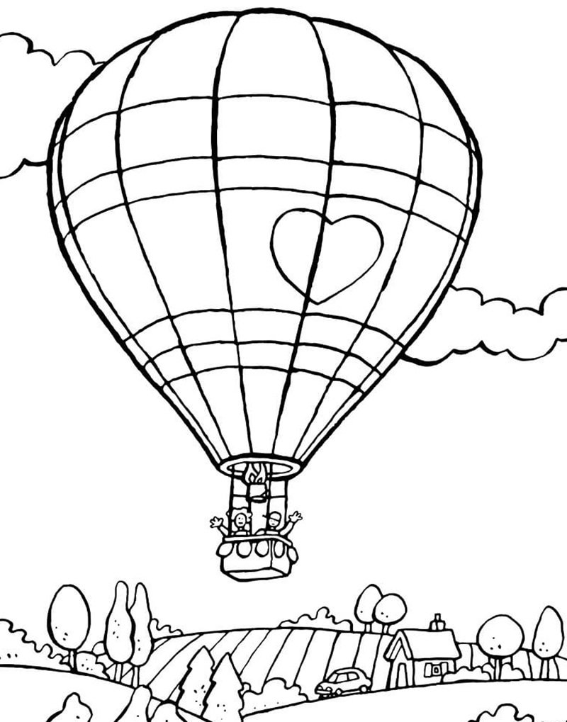 tô màu khinh khí cầu 9