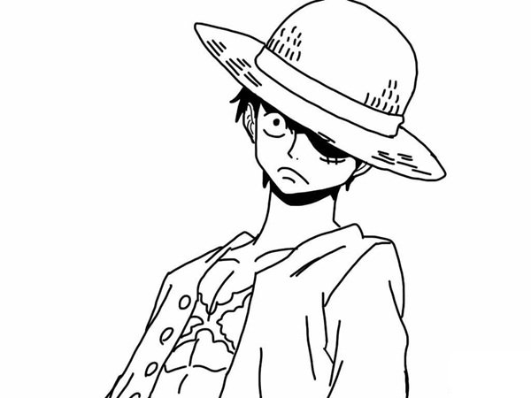 tô màu luffy 14