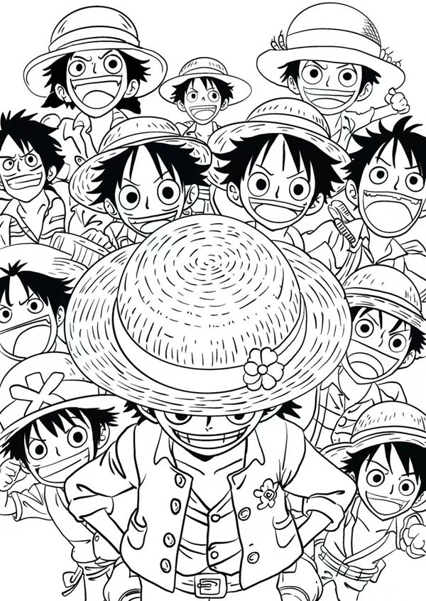 tô màu luffy 30