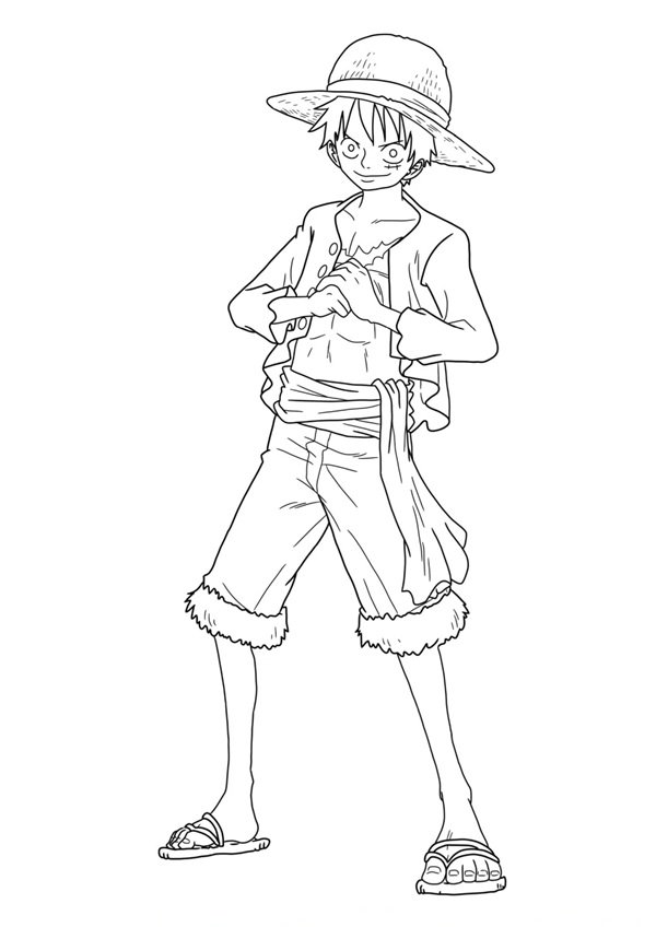 tô màu luffy 32