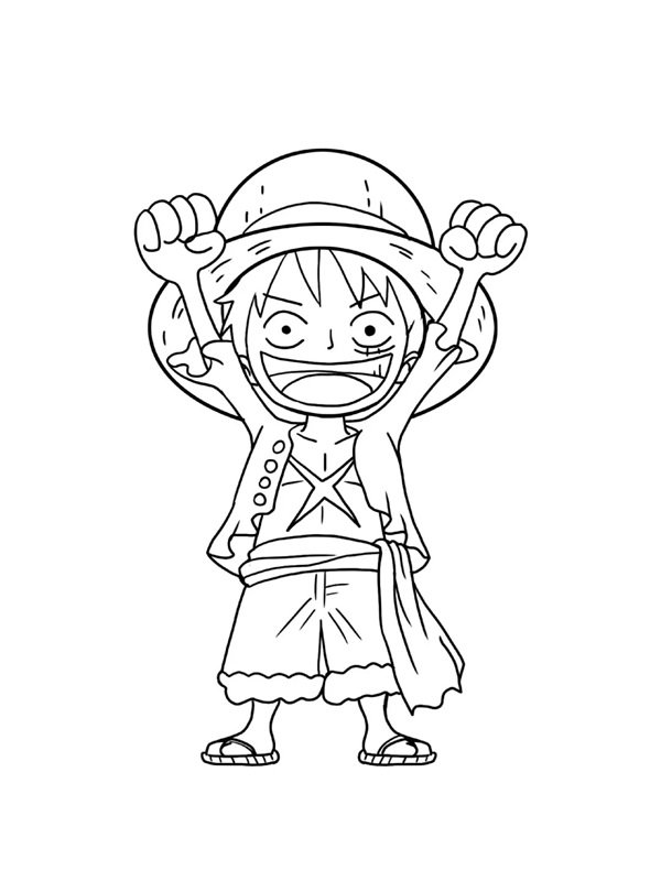tô màu luffy 41