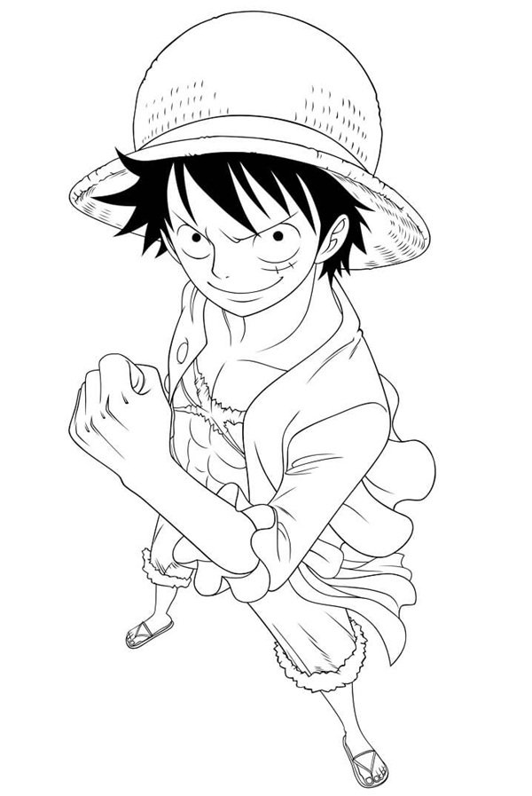 tô màu luffy 6