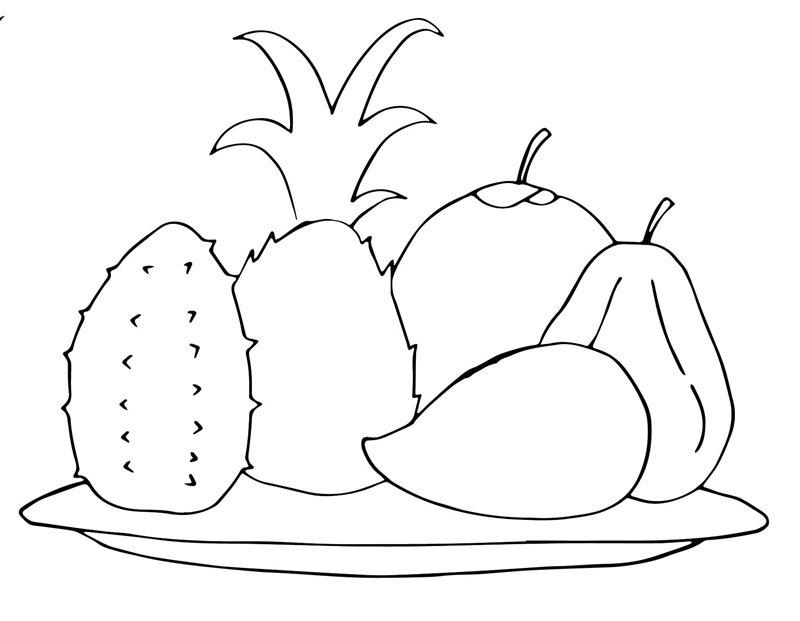 tô màu mâm ngũ quả 22